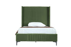 Promenade Upholstered Velvet 48" Bed in Moss