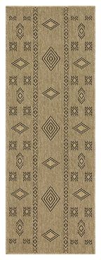 Earth GC_NTL1001 Jute/Black Indoor/Outdoor Area Rug