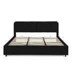 King Size Storage Upholstered Hydraulic Platform Bed
