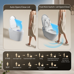 Tankless Smart Toilet With Built-In Bidet