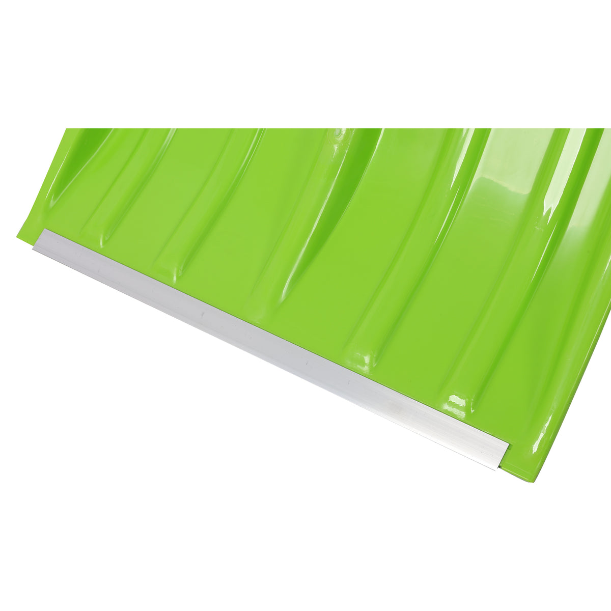 Portable Adjustable Height Snow Shovel with D-Grip Handle, 19-Inch Blade, Green
