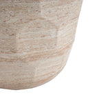 Outdoor/Indoor Lightweight Concrete Side Table - Travertine Finish