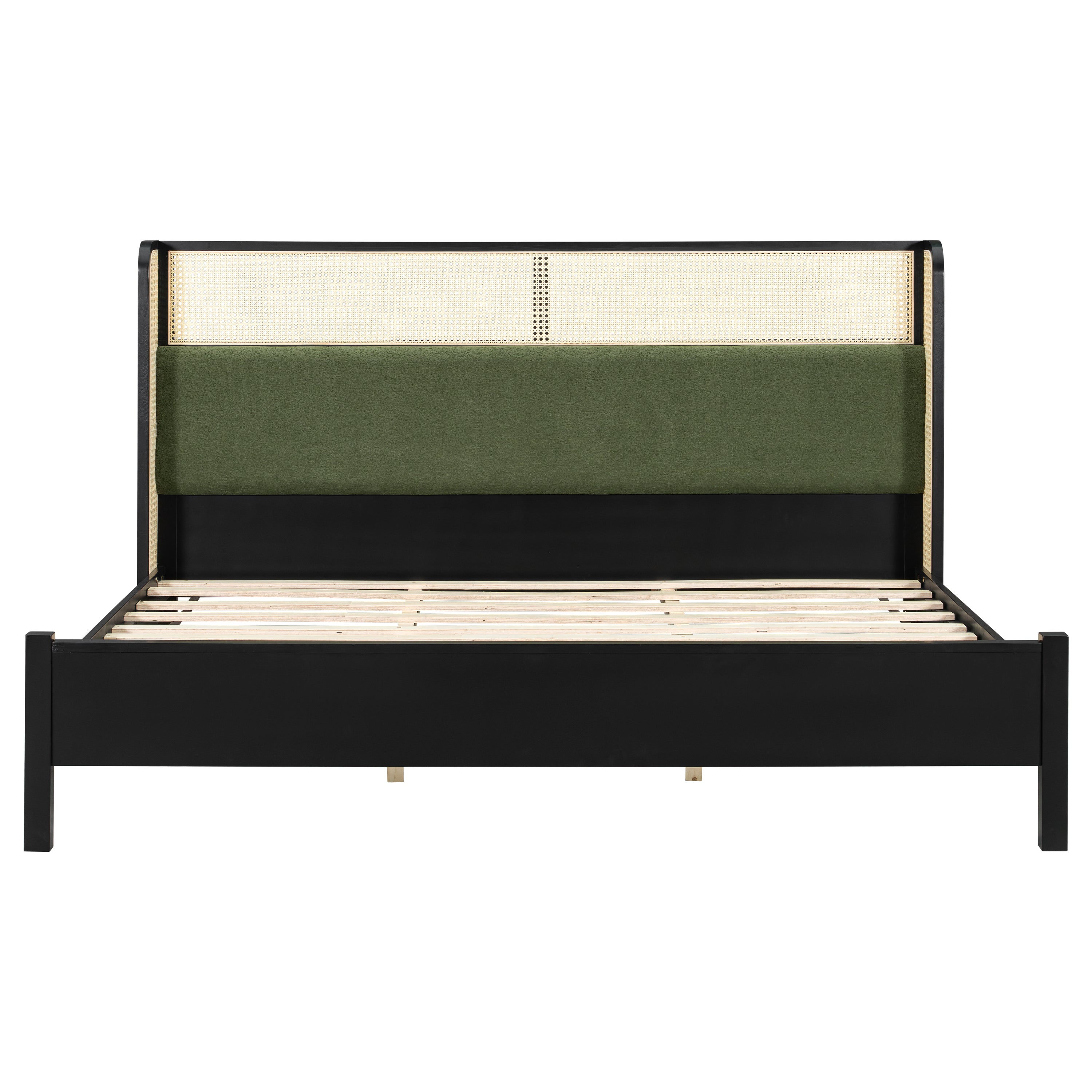 King Size Bed Frame in Black and Green
