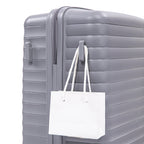 Light Gray 4-Piece Spinner Wheel Luggage Set with Cosmetic Case