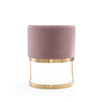 Aura Metal Velvet Dining Chair
