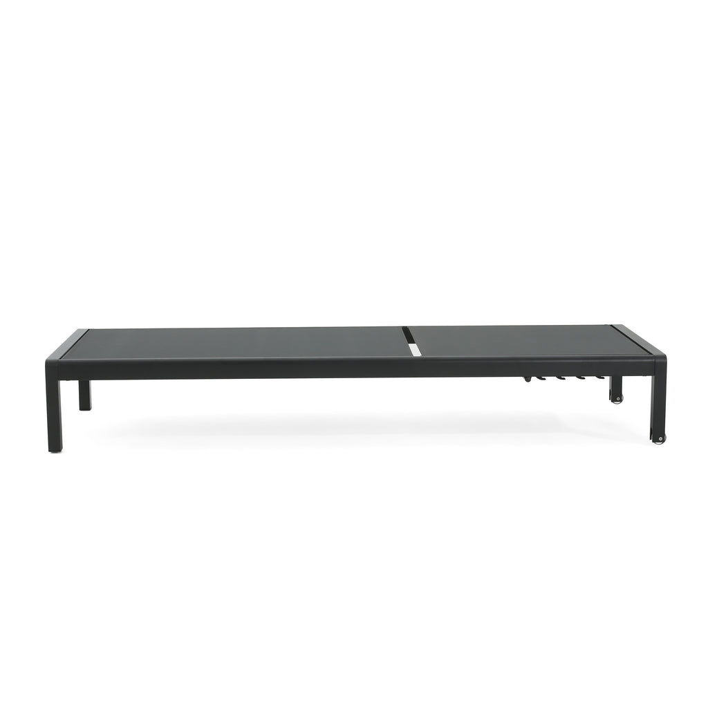 Cape Coral KD Chaise Lounge Black (Set of 2)