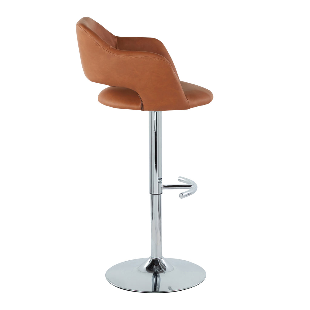 Contemporary Adjustable Barstool with Swivel