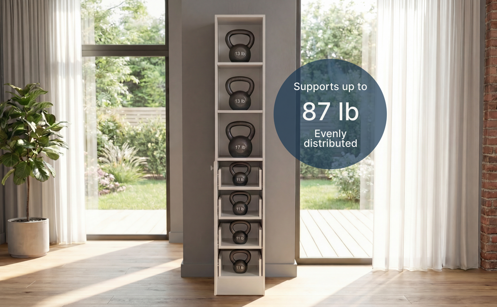 Linen Cabinet 68" H with Three Shelves and Four Drawers