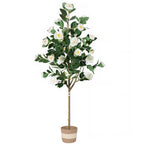 Artificial Camellia Tree 5-FT - Faux Plants Indoor Decoration