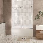 Frameless Shower Door 56-60" W x 60" H