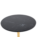 Black Marble Tulip Dining Table for 2-4 People