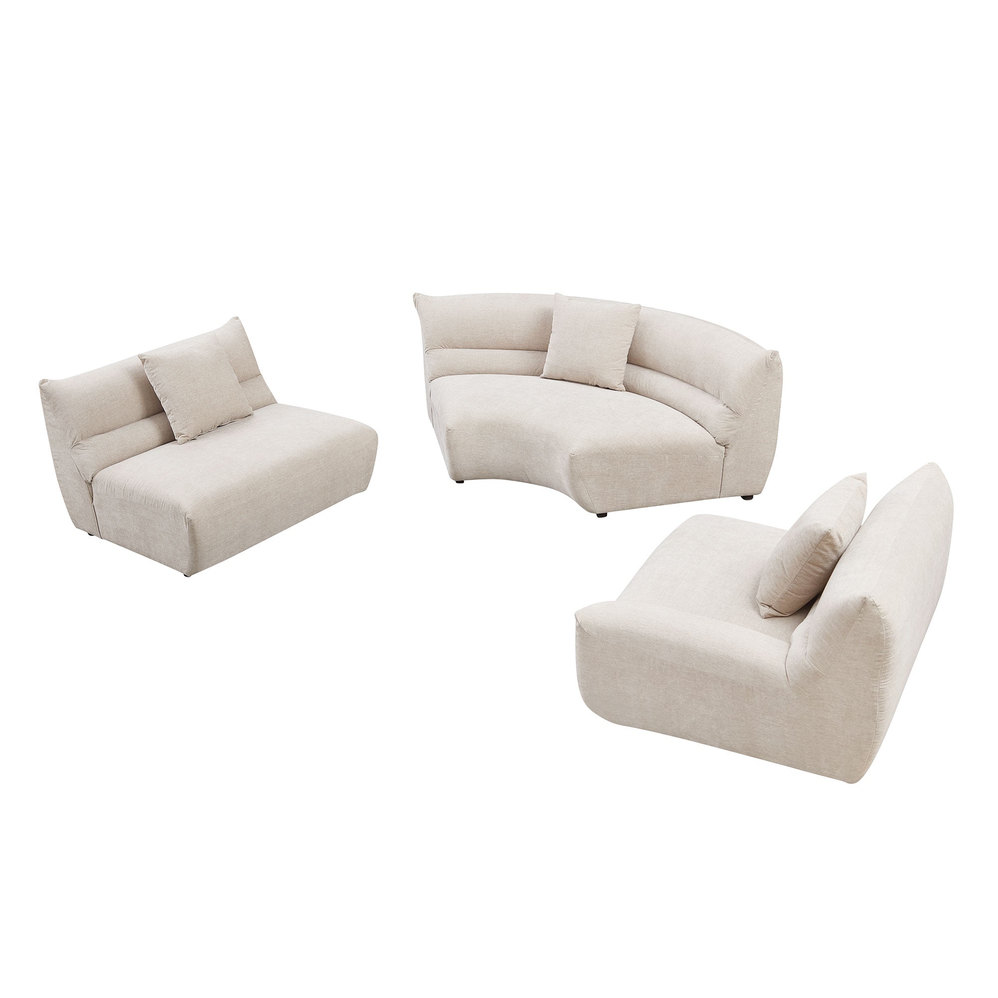 Modular Curved Sectional Sofa