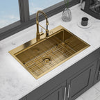 33" Drop In Kitchen Sink