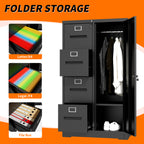 Metal Storage Vertical Filing Cabinet with Lock