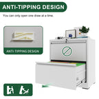 2 Drawer Lateral File Cabinet with Lock