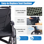 Aluminium Multi-Functional Manual Wheelchair