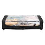 Set of 2 Under-Bed Rolling Storage Containers with Transparent Cover