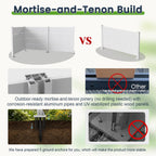 50" W x 49" H Outdoor Privacy Screen, Air Conditioner Fence