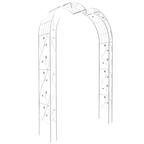 Metal Garden Arch for Climbing Plants & Events