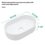 19.31x12.19 Inch Bathroom Vessel Sink