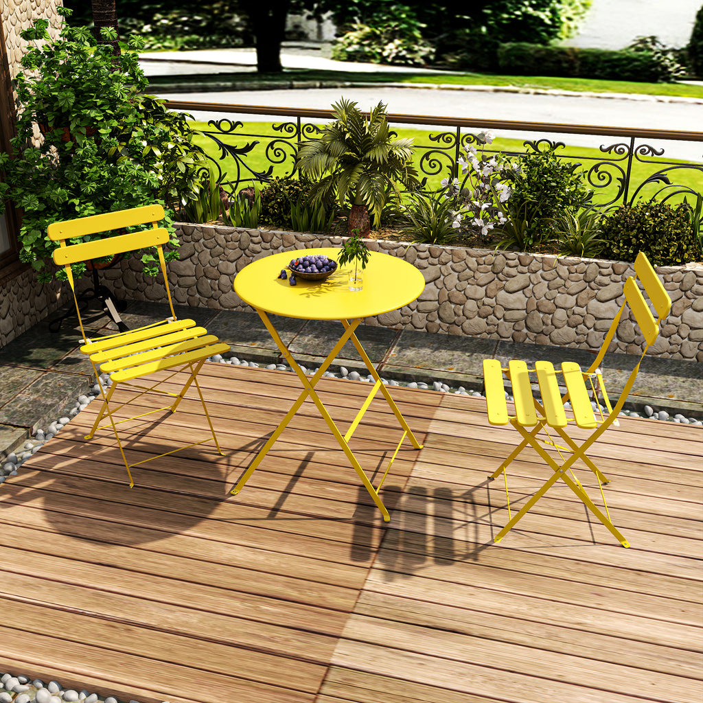 Bistro Table and Chairs Set of 2 - 3 Piece Outdoor/Indoor Set