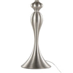 27" Contemporary Metal Table Lamp in Brushed Nickel