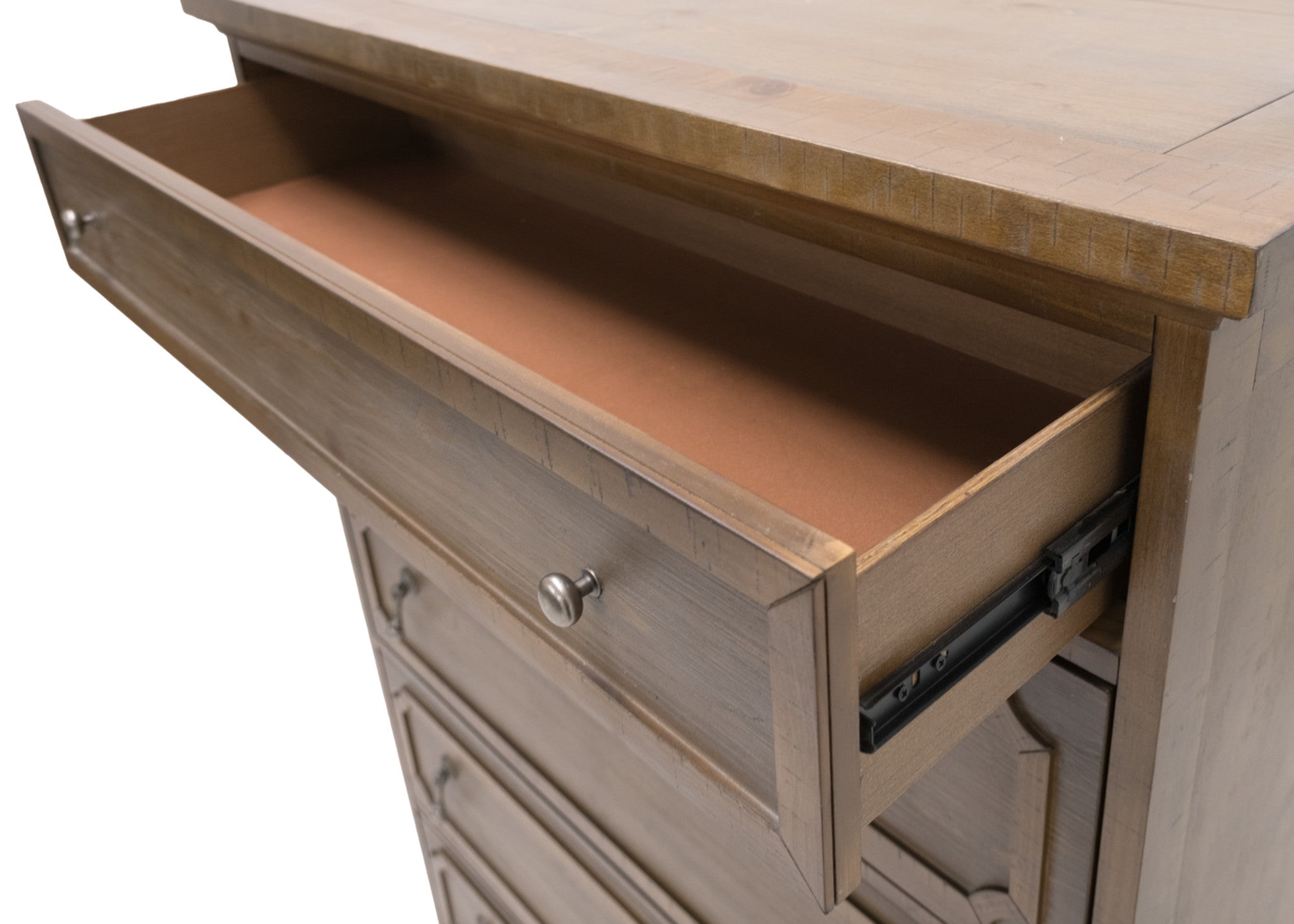 Taupe 5-Drawer Chest