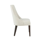 Beever Wood Chenille Dining Chair Set of 2
