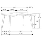 Thomson Dark Oval Dining Table