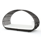 Lavina 91.25'' Wicker Outdoor Patio Canopy Daybed