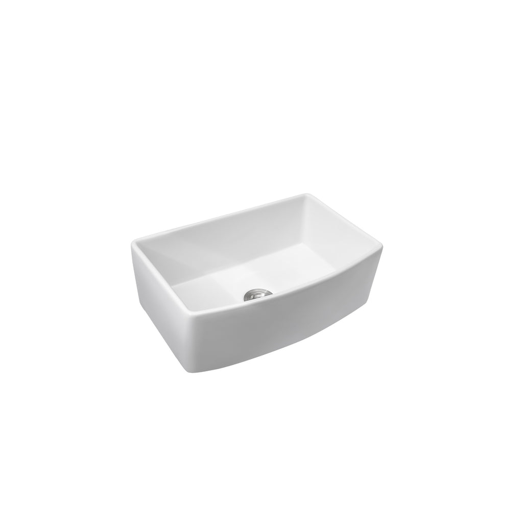 White Farmhouse Sink - 33 x 19 x 10 Inch