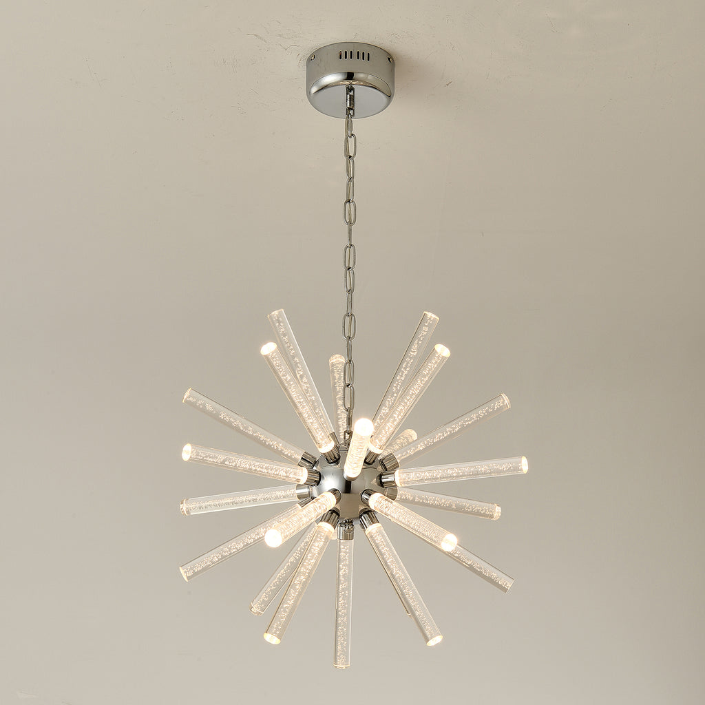 24-Light Bubble Pillar Chandelier