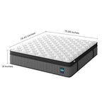 14 Inch Hybrid Mattress King – Memory Foam & Pocket Spring Bed