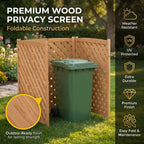 3-Panel Outdoor Air Conditioner Fence Screen