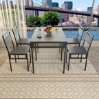 Extendable Dining Table Set with 4 Chairs