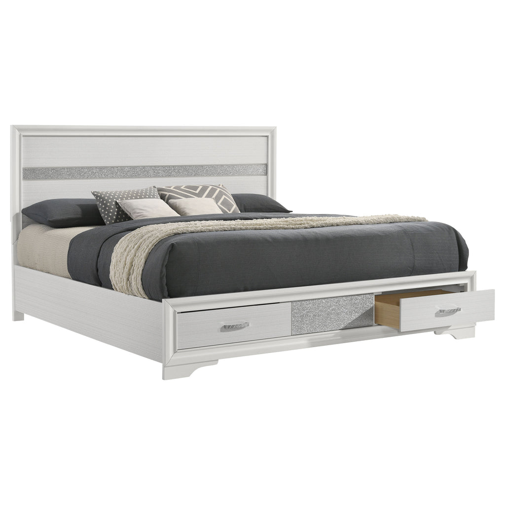 May 2-Drawer Platform Eastern King Storage Bed