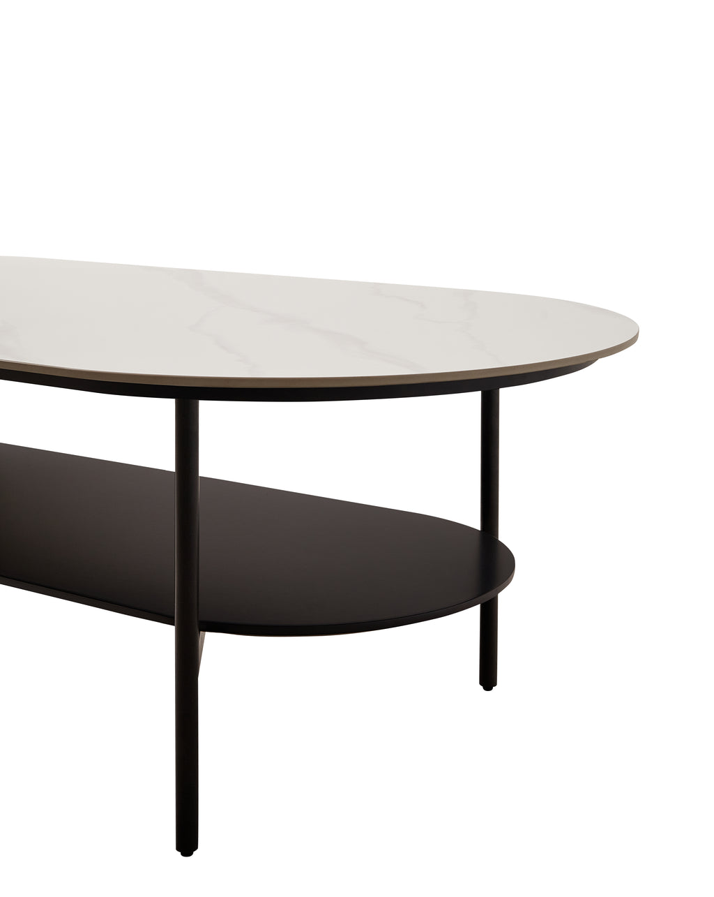 Ceramic MDF Double Layer Coffee Table