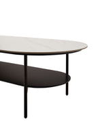 Ceramic MDF Double Layer Coffee Table
