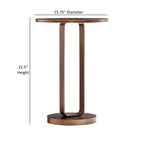 Tareel Antique Bronze Round Accent Table