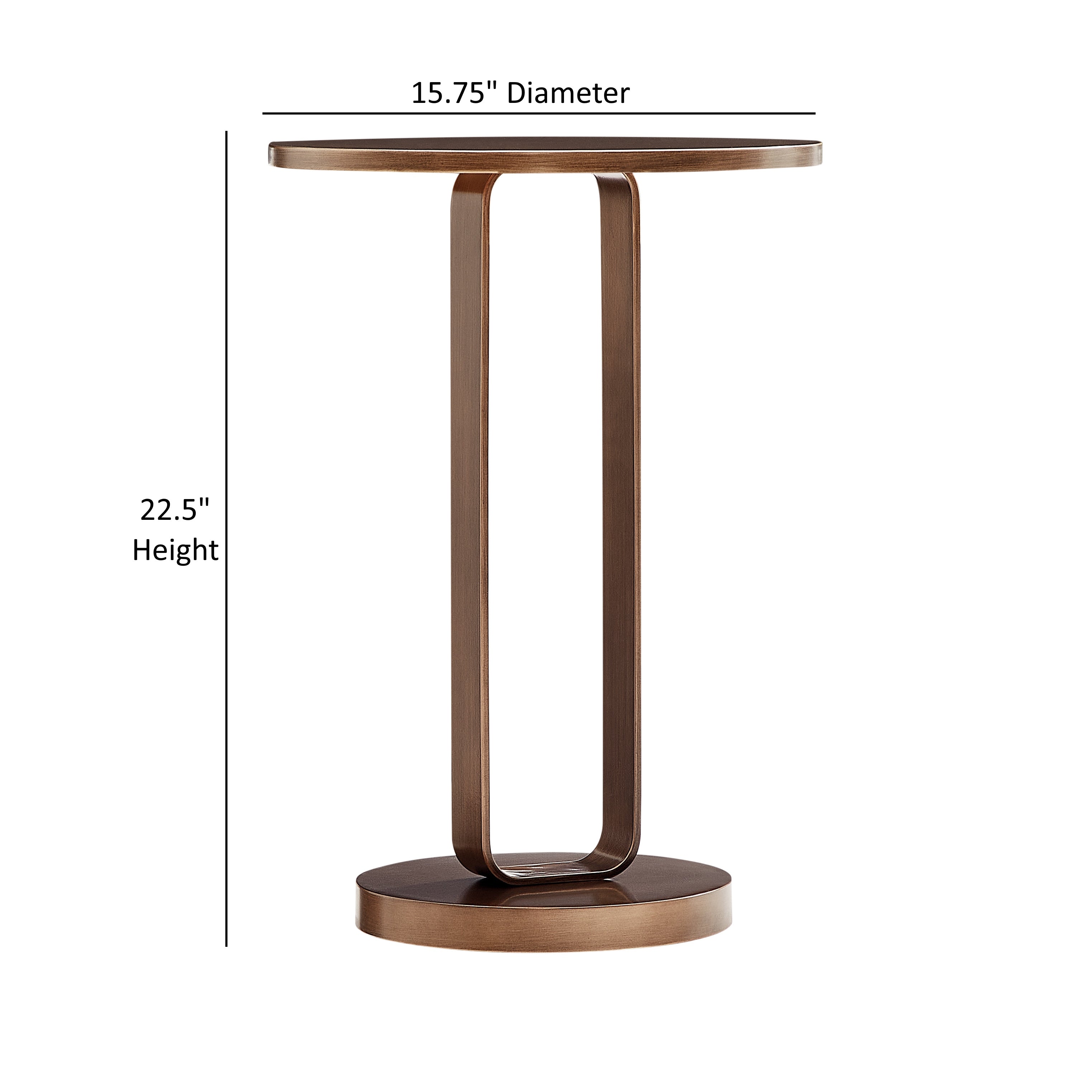 Tareel Antique Bronze Round Accent Table