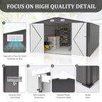 Campcraft Outdoor Storage Shed 10×14 FT