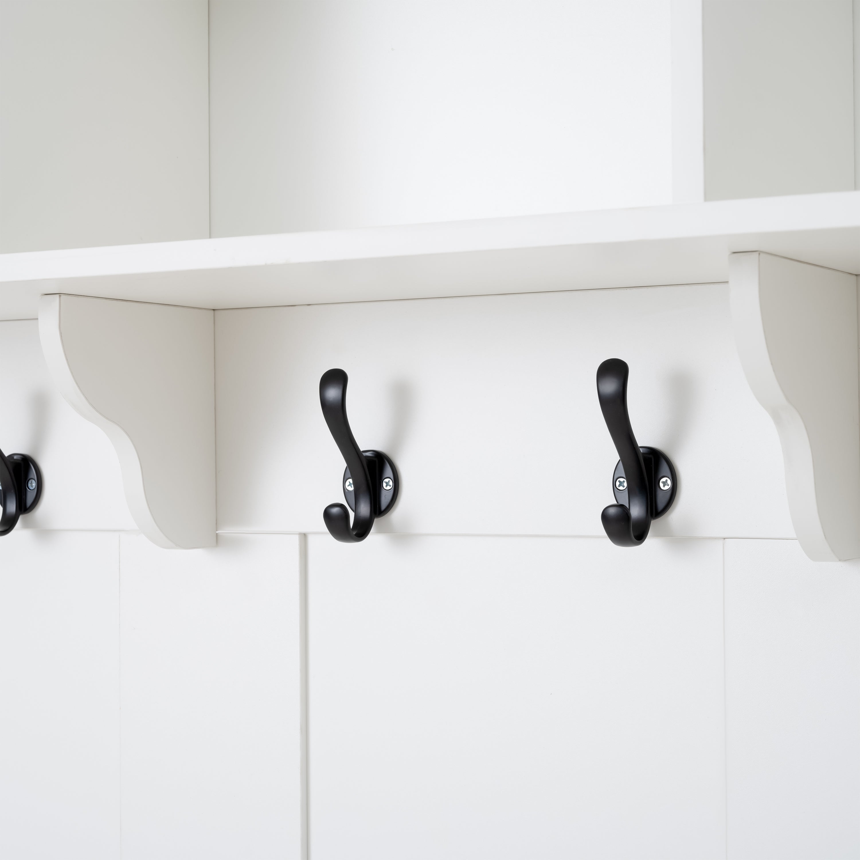 49.6" 5-in-1 Hall Tree with Bench, Shoe Storage & Open Cabinets