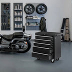 5-Drawer Rolling Tool Chest With Lock & Key