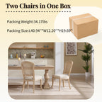 French Country Dining Chairs Set of 2
