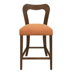 Counter Stool Without Arm (Walnut + Caramel) - Set of 2