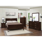 Demetra Cappuccino 2-Drawer Nightstand with Bail Handle