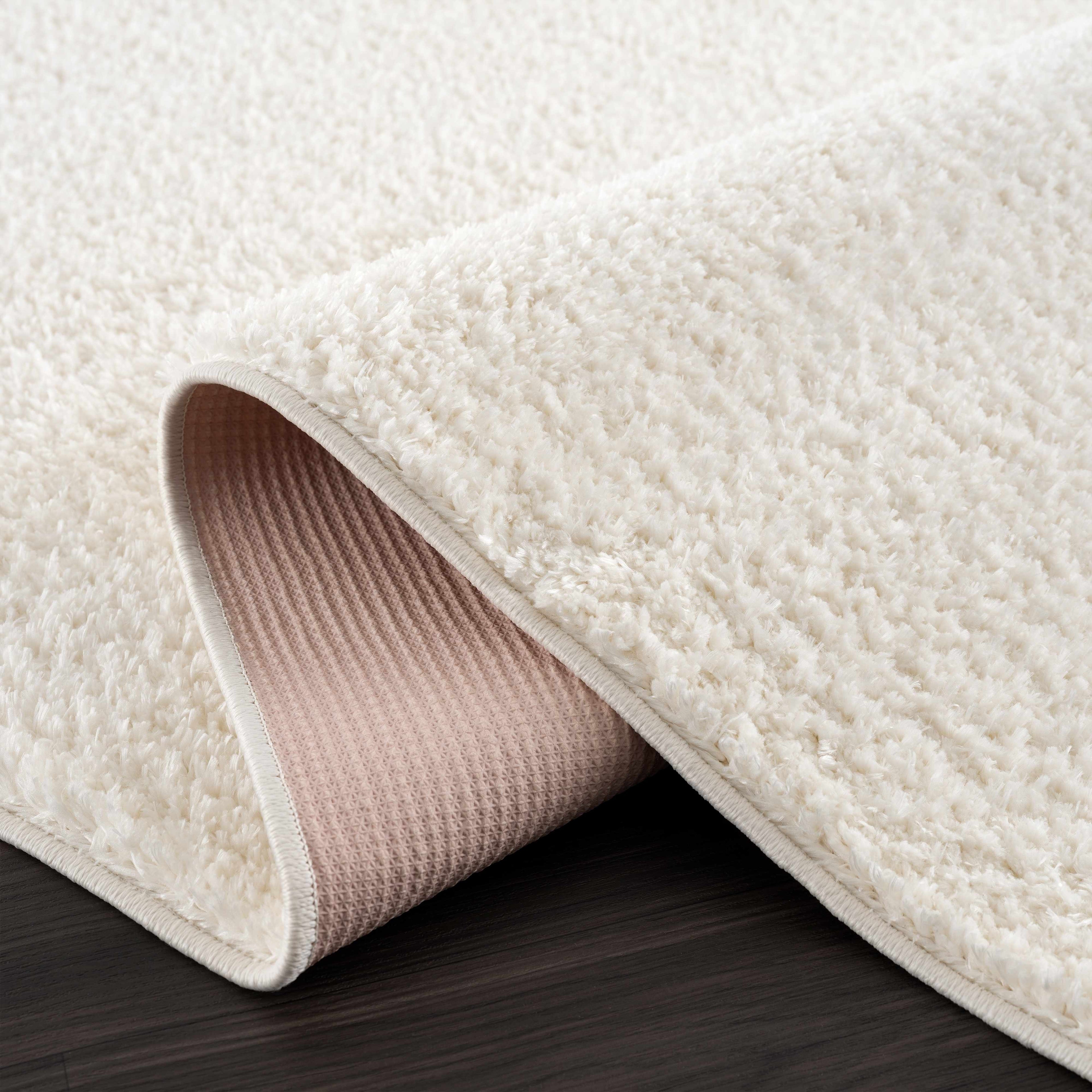 Judy White Washable Area Rug - Clearance