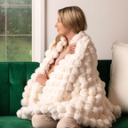 Pyramid Grid Throw Blanket