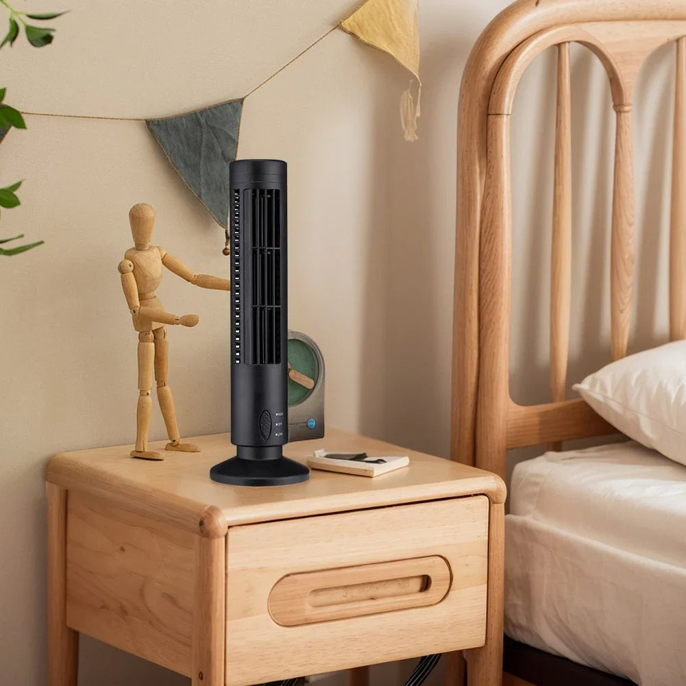 Mini USB Bladeless Desktop Air Conditioner Portable Cooler Fan
