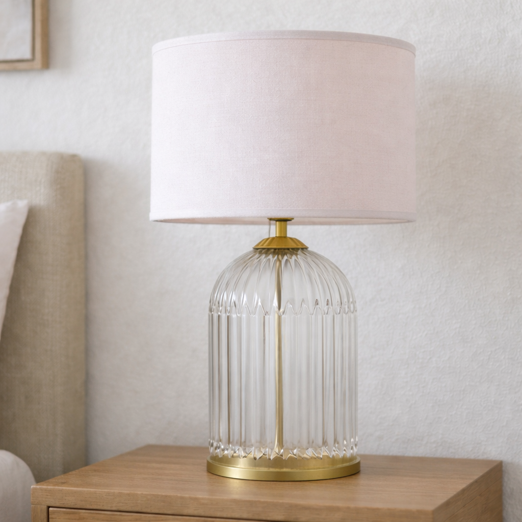Nordic Solid Wood Desk Bedside Table Lamp
